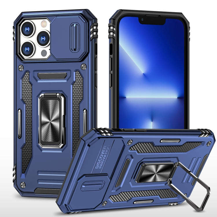 Armor PC + TPU Camera Shield Phone Case, For iPhone 16 Pro, For iPhone 16 Plus, For iPhone 16, Fo...