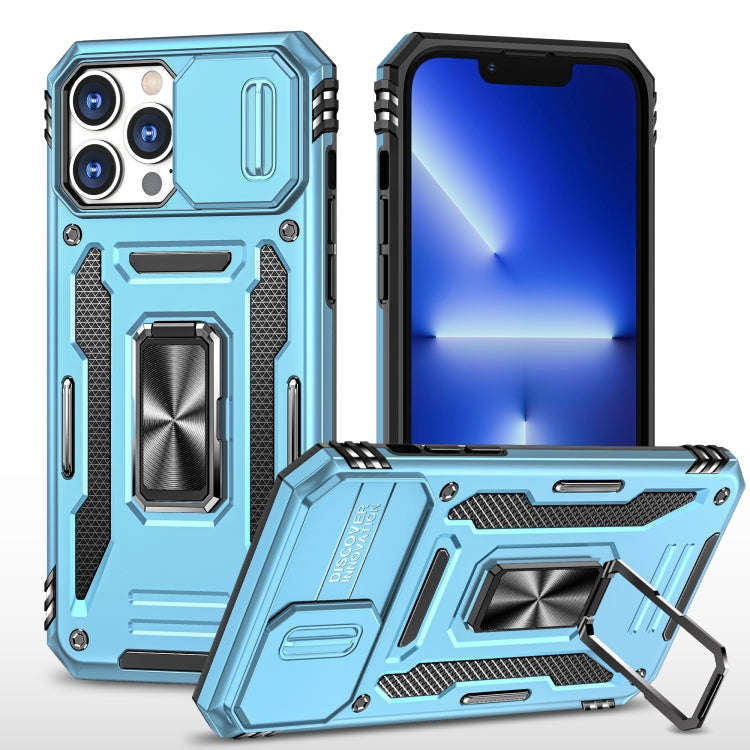 Armor PC + TPU Camera Shield Phone Case, For iPhone 16 Pro, For iPhone 16 Plus, For iPhone 16, Fo...