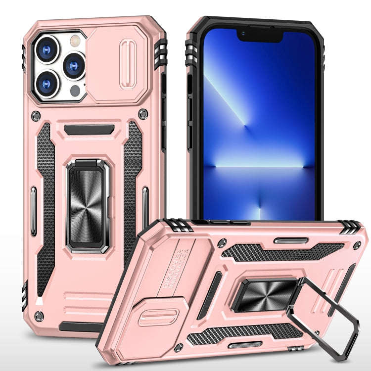 Armor PC + TPU Camera Shield Phone Case, For iPhone 16 Pro, For iPhone 16 Plus, For iPhone 16, Fo...