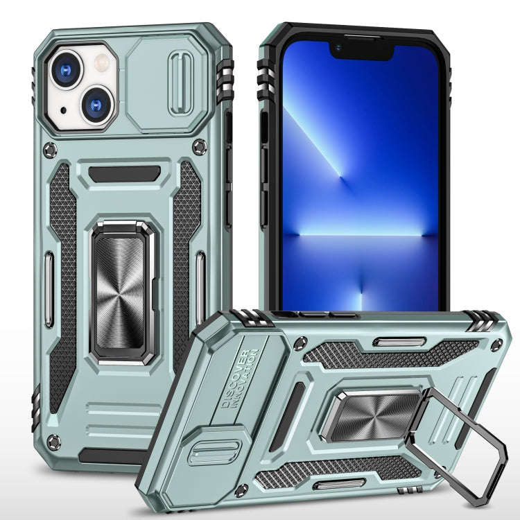 Armor PC + TPU Camera Shield Phone Case, For iPhone 16 Pro, For iPhone 16 Plus, For iPhone 16, Fo...