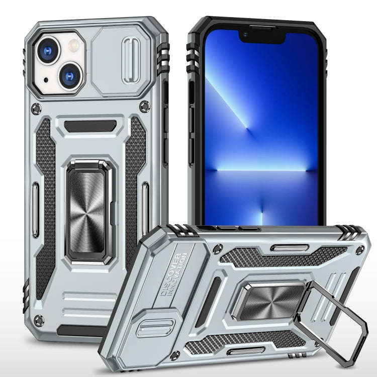 Armor PC + TPU Camera Shield Phone Case, For iPhone 16 Pro, For iPhone 16 Plus, For iPhone 16, Fo...