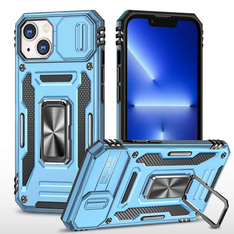 Armor PC + TPU Camera Shield Phone Case, For iPhone 16 Pro, For iPhone 16 Plus, For iPhone 16, Fo...