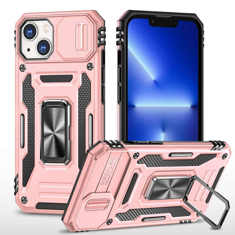 Armor PC + TPU Camera Shield Phone Case, For iPhone 16 Pro, For iPhone 16 Plus, For iPhone 16, Fo...