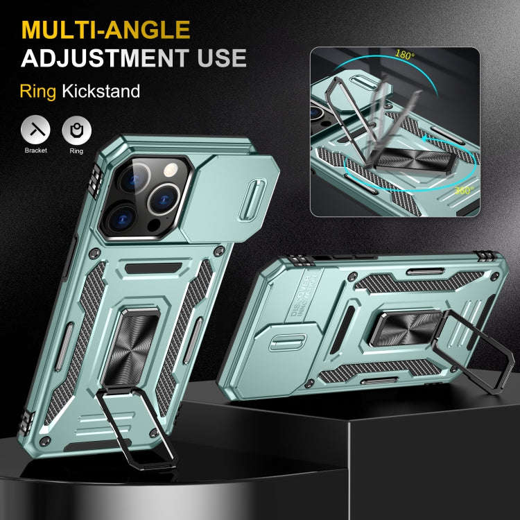 Armor PC + TPU Camera Shield Phone Case, For iPhone 16 Pro, For iPhone 16 Plus, For iPhone 16, Fo...