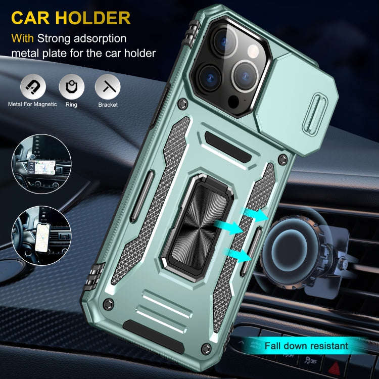 Armor PC + TPU Camera Shield Phone Case, For iPhone 16 Pro, For iPhone 16 Plus, For iPhone 16, Fo...