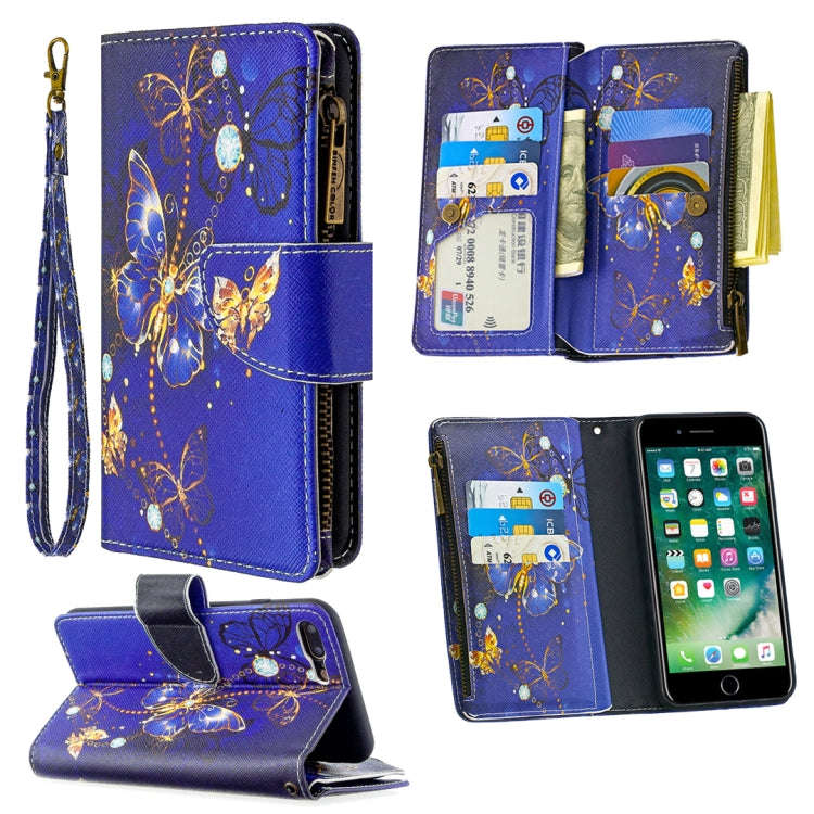 Colored Drawing Pattern Zipper Horizontal Flip Leather Case with Holder & Card Slots & Wallet, Fo...