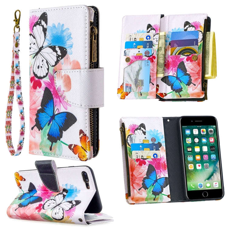 Colored Drawing Pattern Zipper Horizontal Flip Leather Case with Holder & Card Slots & Wallet, Fo...