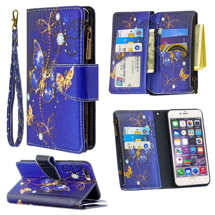 Colored Drawing Pattern Zipper Horizontal Flip Leather Case with Holder & Card Slots & Wallet, Fo...