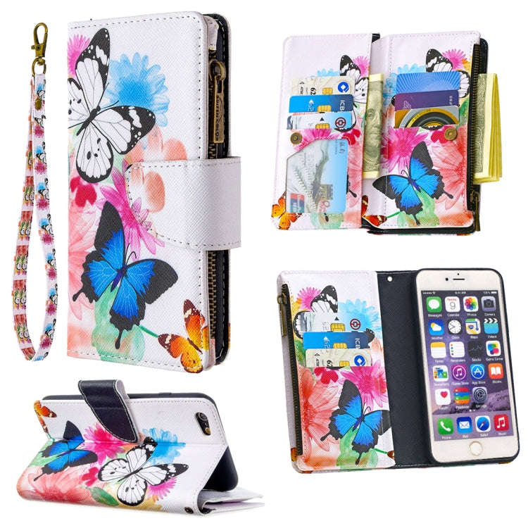Colored Drawing Pattern Zipper Horizontal Flip Leather Case with Holder & Card Slots & Wallet, Fo...