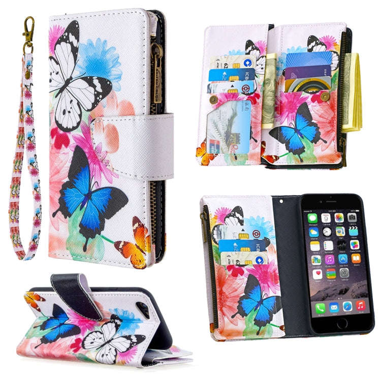 Colored Drawing Pattern Zipper Horizontal Flip Leather Case with Holder & Card Slots & Wallet, Fo...