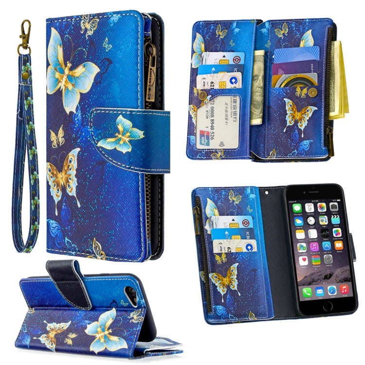 Colored Drawing Pattern Zipper Horizontal Flip Leather Case with Holder & Card Slots & Wallet, Fo...