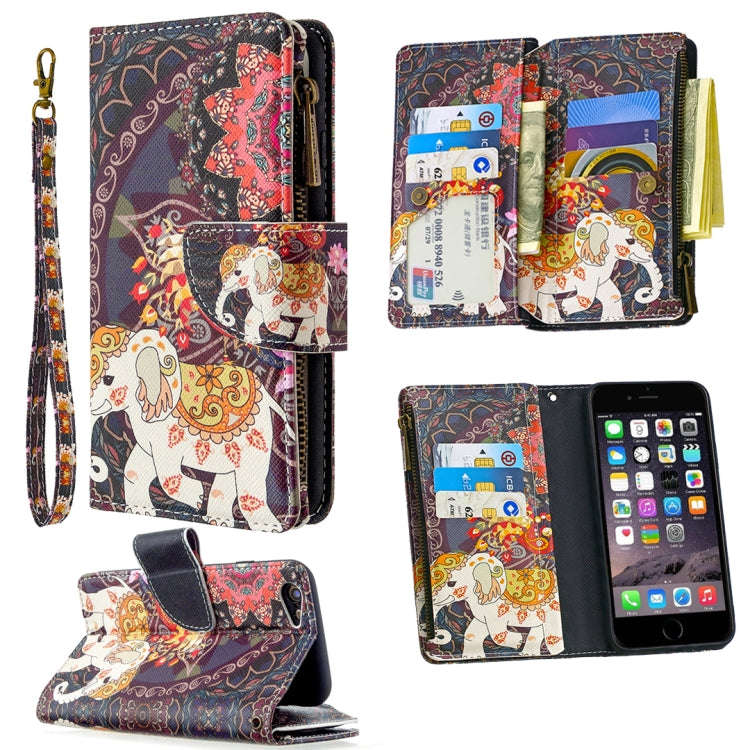 Colored Drawing Pattern Zipper Horizontal Flip Leather Case with Holder & Card Slots & Wallet, Fo...