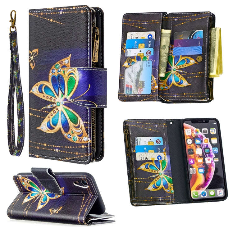 Colored Drawing Pattern Zipper Horizontal Flip Leather Case with Holder & Card Slots & Wallet, Fo...