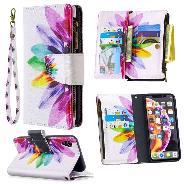 Colored Drawing Pattern Zipper Horizontal Flip Leather Case with Holder & Card Slots & Wallet, Fo...