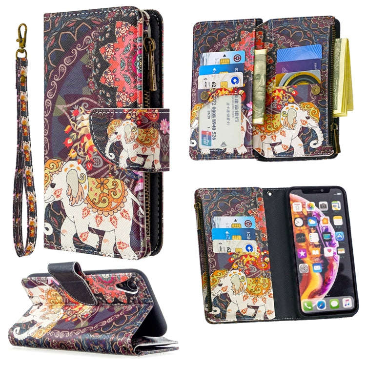 Colored Drawing Pattern Zipper Horizontal Flip Leather Case with Holder & Card Slots & Wallet, Fo...