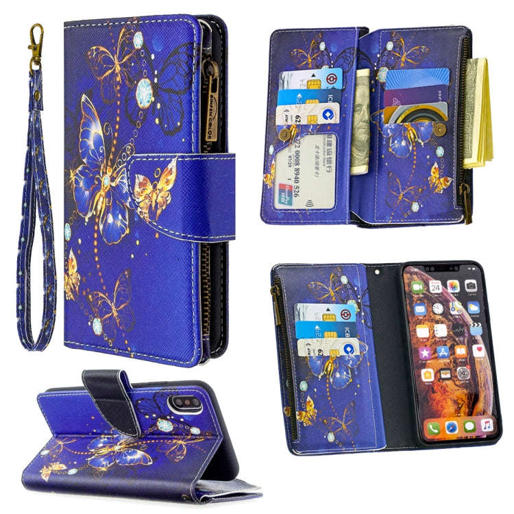 Colored Drawing Pattern Zipper Horizontal Flip Leather Case with Holder & Card Slots & Wallet, Fo...