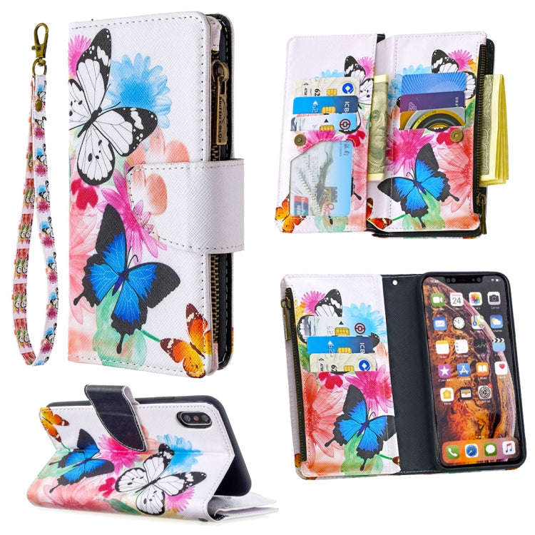 Colored Drawing Pattern Zipper Horizontal Flip Leather Case with Holder & Card Slots & Wallet, Fo...