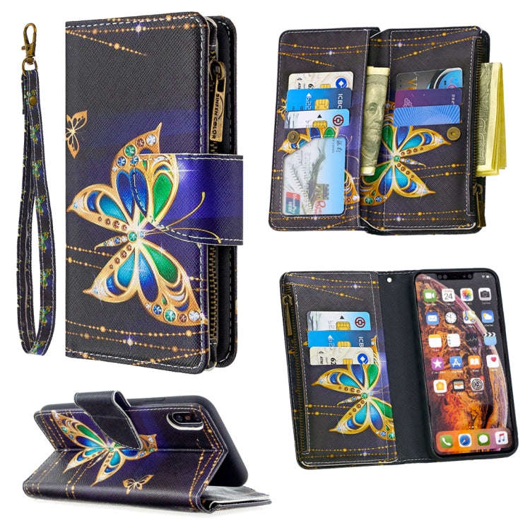 Colored Drawing Pattern Zipper Horizontal Flip Leather Case with Holder & Card Slots & Wallet, Fo...