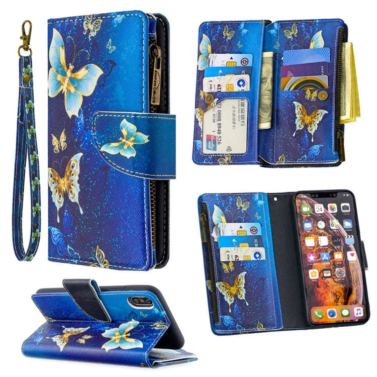 Colored Drawing Pattern Zipper Horizontal Flip Leather Case with Holder & Card Slots & Wallet, Fo...