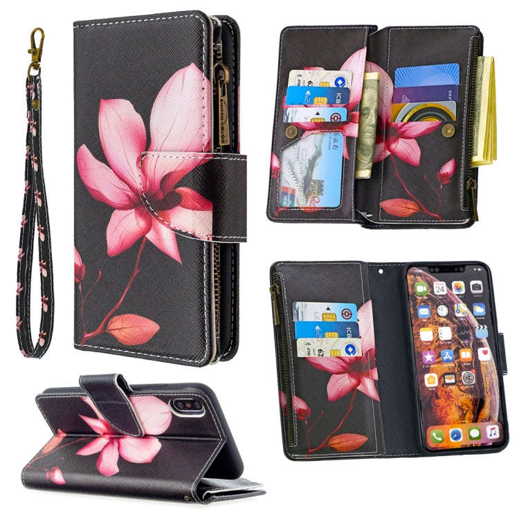 Colored Drawing Pattern Zipper Horizontal Flip Leather Case with Holder & Card Slots & Wallet, Fo...