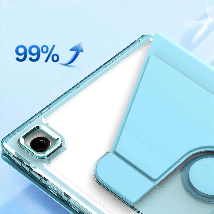 Clear 360 Rotation Stand Smart Leather Tablet Case, For Samsung Galaxy Tab A8, For Samsung Galaxy...