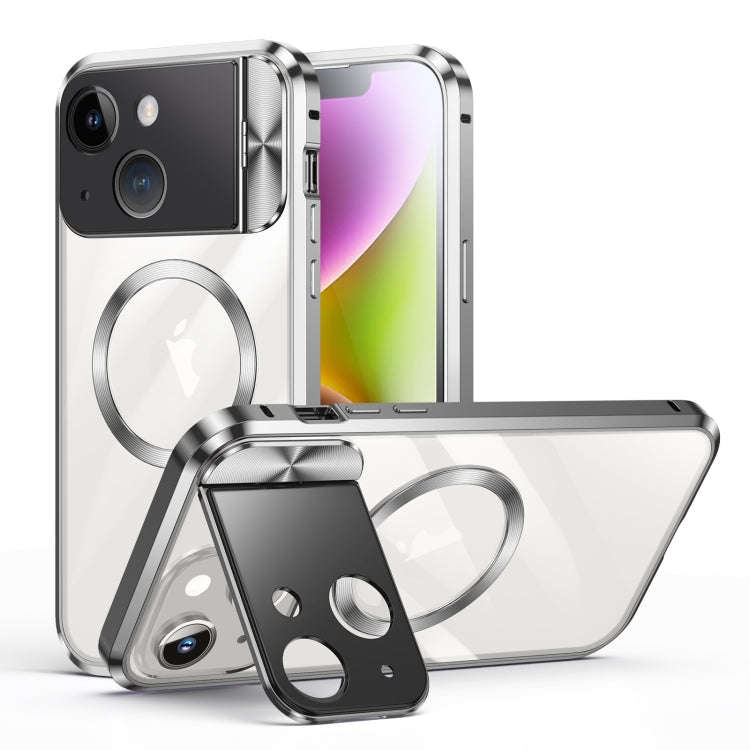 Large Window Holder MagSafe Magnetic Metal Phone Case, For iPhone 15 Pro Max, For iPhone 14, For ...