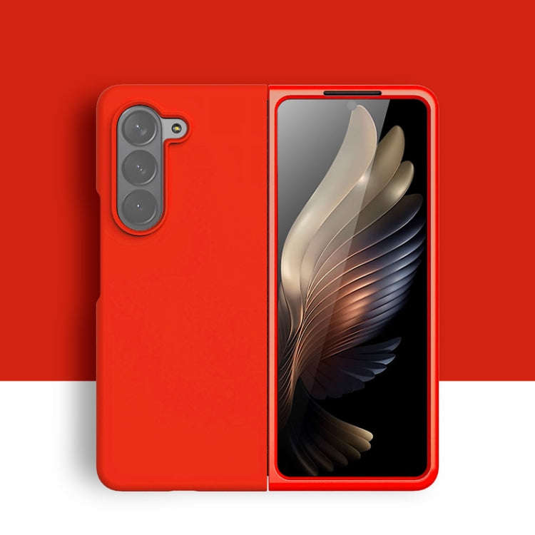 Silicone Skin Feel Folding Phone Case, For Samsung Galaxy Z Fold6, For Samsung Galaxy Z Fold5
