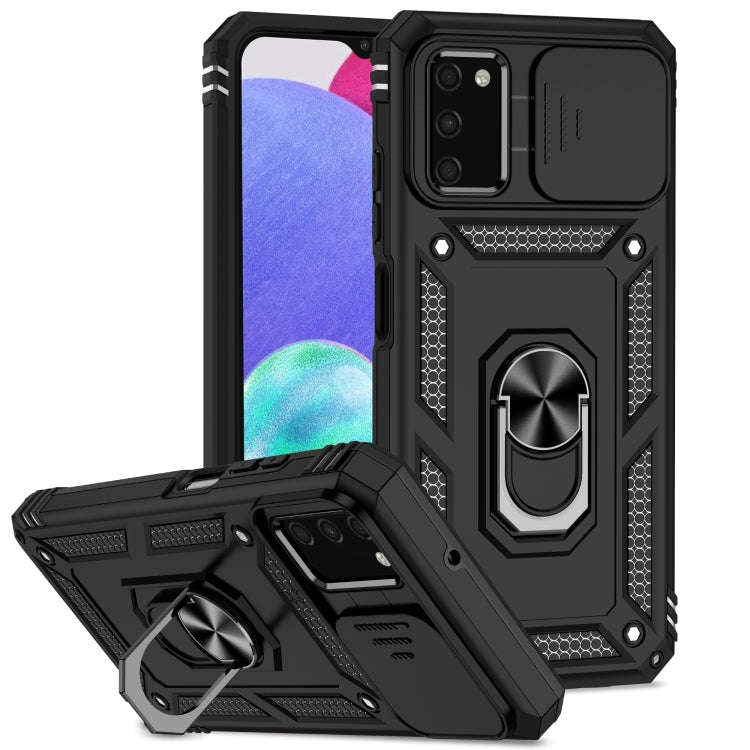 Sliding Camshield Holder Phone Case, For Samsung Galaxy A03, For Samsung Galaxy A03 166mm, For Sa...