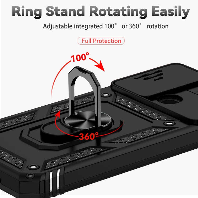 Sliding Camshield Holder Phone Case, For Samsung Galaxy A03, For Samsung Galaxy A03 166mm, For Sa...