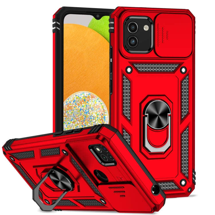 Sliding Camshield Holder Phone Case, For Samsung Galaxy A03, For Samsung Galaxy A03 166mm, For Sa...