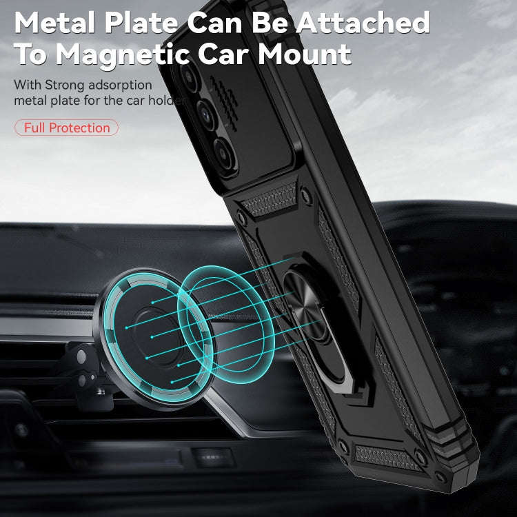 Sliding Camshield Holder Phone Case, For Samsung Galaxy A24, For Samsung Galaxy A34 5G, For Samsu...