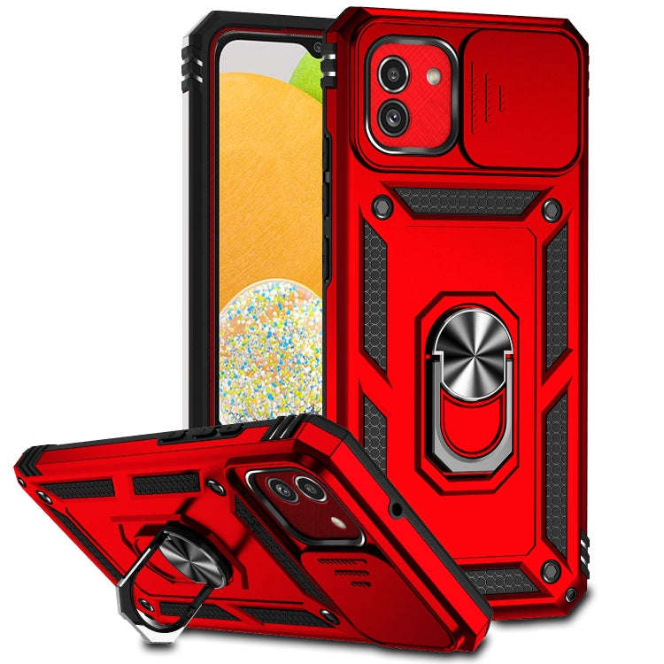 Sliding Camshield Holder Phone Case, For Samsung Galaxy A03, For Samsung Galaxy A03 166mm, For Sa...