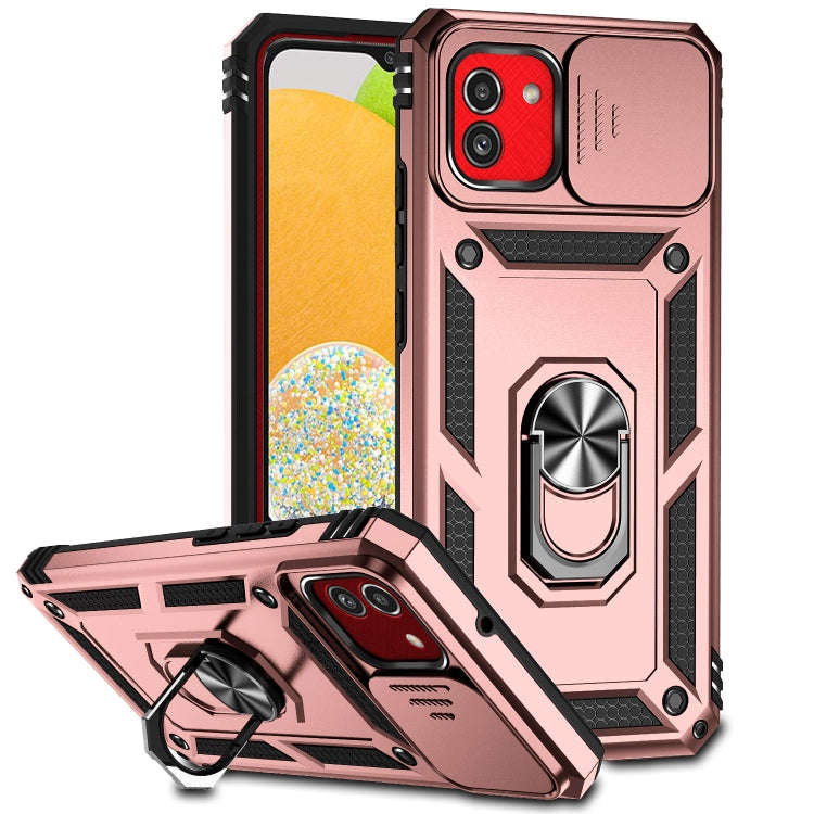 Sliding Camshield Holder Phone Case, For Samsung Galaxy A03, For Samsung Galaxy A03 166mm, For Sa...