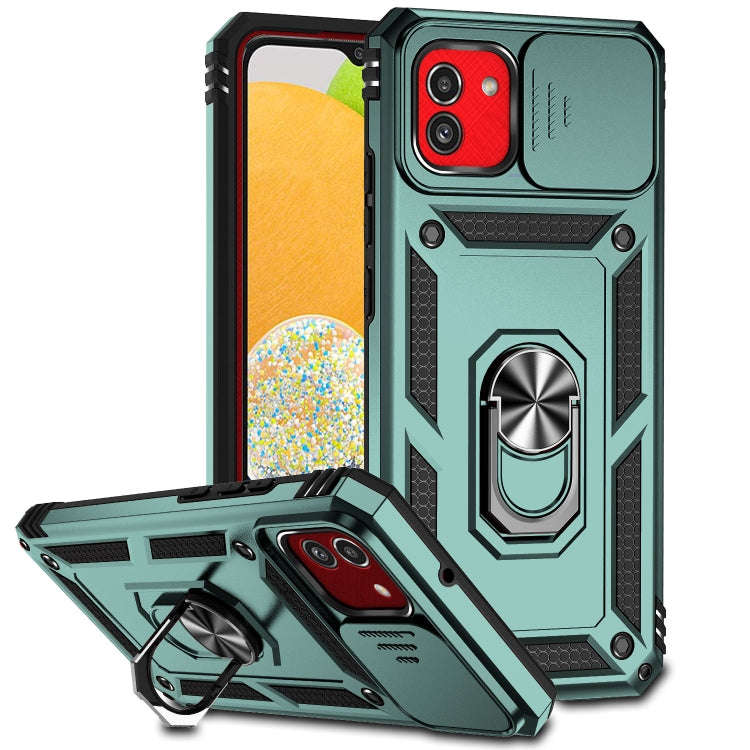 Sliding Camshield Holder Phone Case, For Samsung Galaxy A03, For Samsung Galaxy A03 166mm, For Sa...