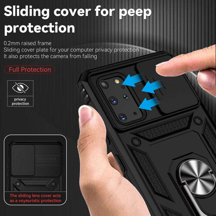 Sliding Camshield Holder Phone Case, For Samsung Galaxy S20+