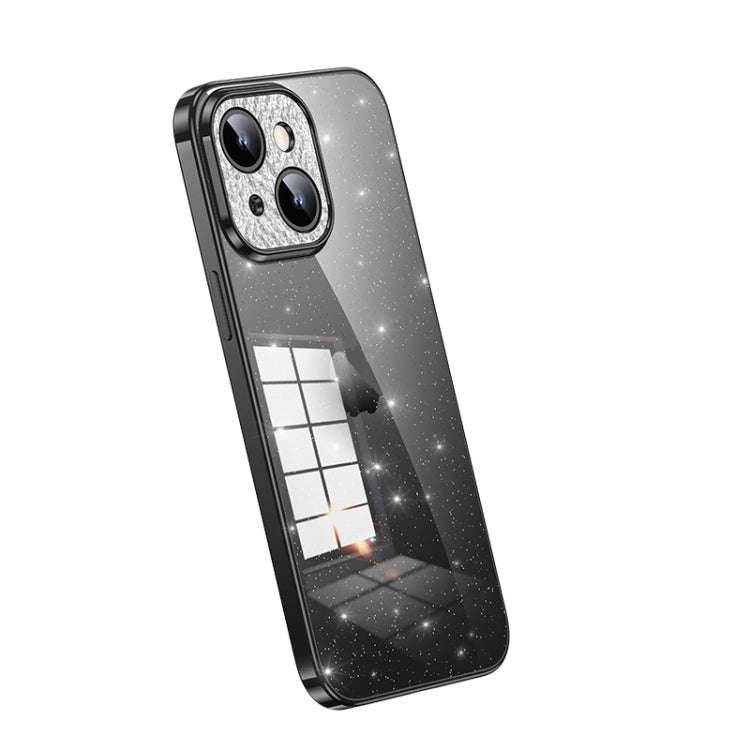 SULADA Electroplated Transparent Glittery TPU Phone Case, For iPhone 15 Pro Max, For iPhone 14 Pl...