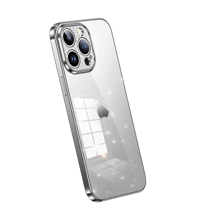 SULADA Electroplated Transparent Glittery TPU Phone Case, For iPhone 15 Pro Max, For iPhone 14 Pl...