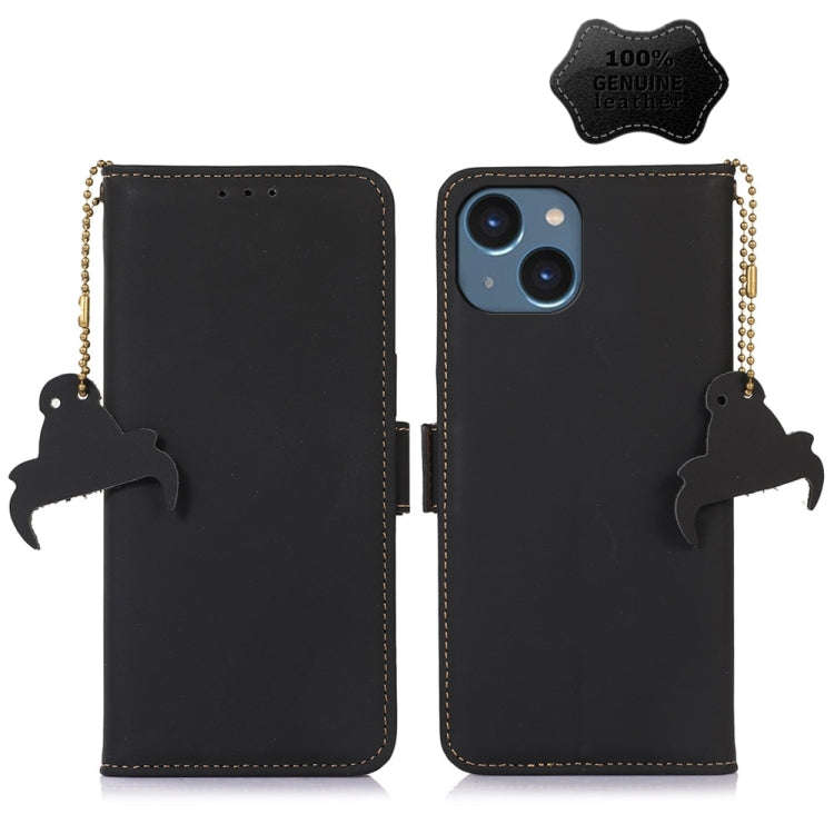 Genuine Leather Magnetic RFID Leather Phone Case, For iPhone 16 Pro Max, For iPhone 16 Pro, For i...