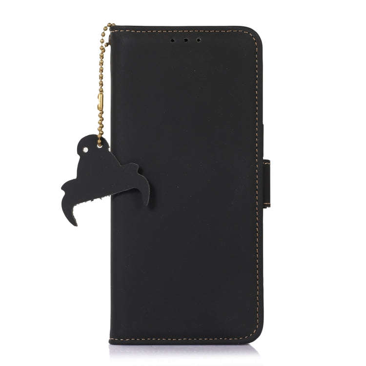 Genuine Leather Magnetic RFID Leather Phone Case, For iPhone 16 Pro Max, For iPhone 16 Pro, For i...