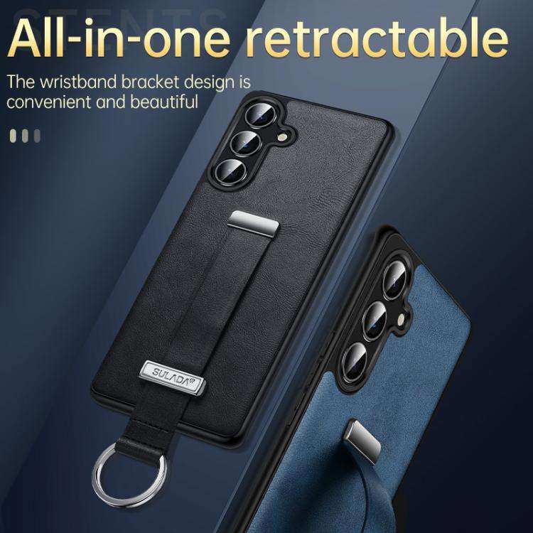 SULADA PC Hybrid Leather Texture Skin Feel Shockproof Phone Case, For Samsung Galaxy S23 5G