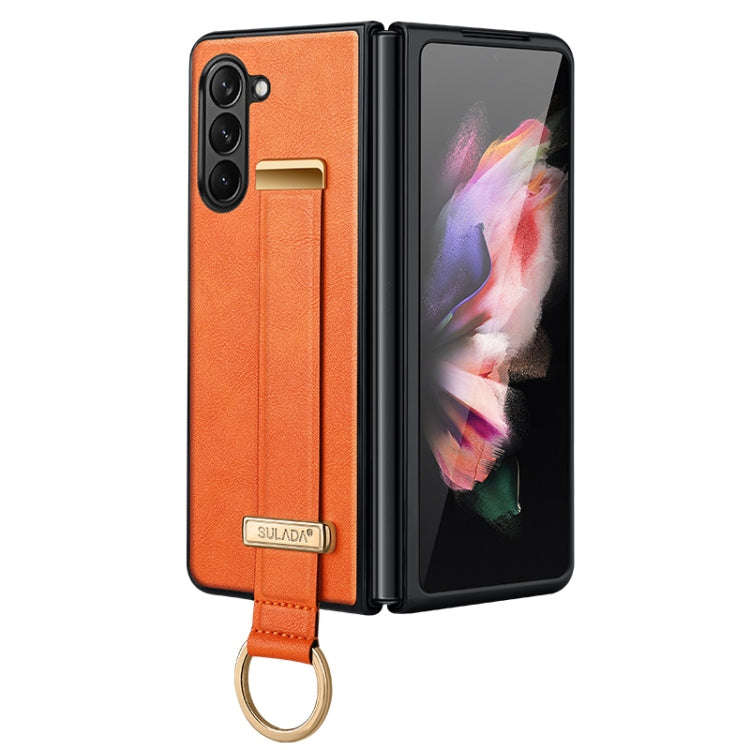 SULADA PC Hybrid Leather Texture Skin Feel Shockproof Phone Case, For Samsung Galaxy Z Flip7 FE /...