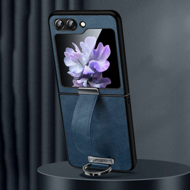 SULADA PC Hybrid Leather Texture Skin Feel Shockproof Phone Case, For Samsung Galaxy Z Flip7 FE /...