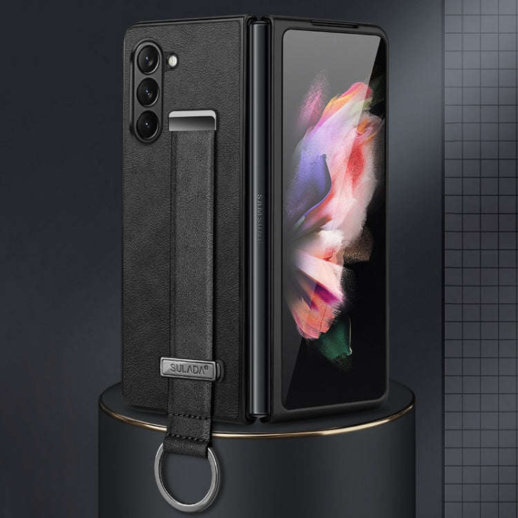 SULADA PC Hybrid Leather Texture Skin Feel Shockproof Phone Case, For Samsung Galaxy Z Flip7 FE /...