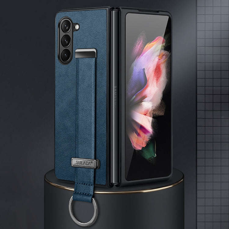 SULADA PC Hybrid Leather Texture Skin Feel Shockproof Phone Case, For Samsung Galaxy Z Flip7 FE /...
