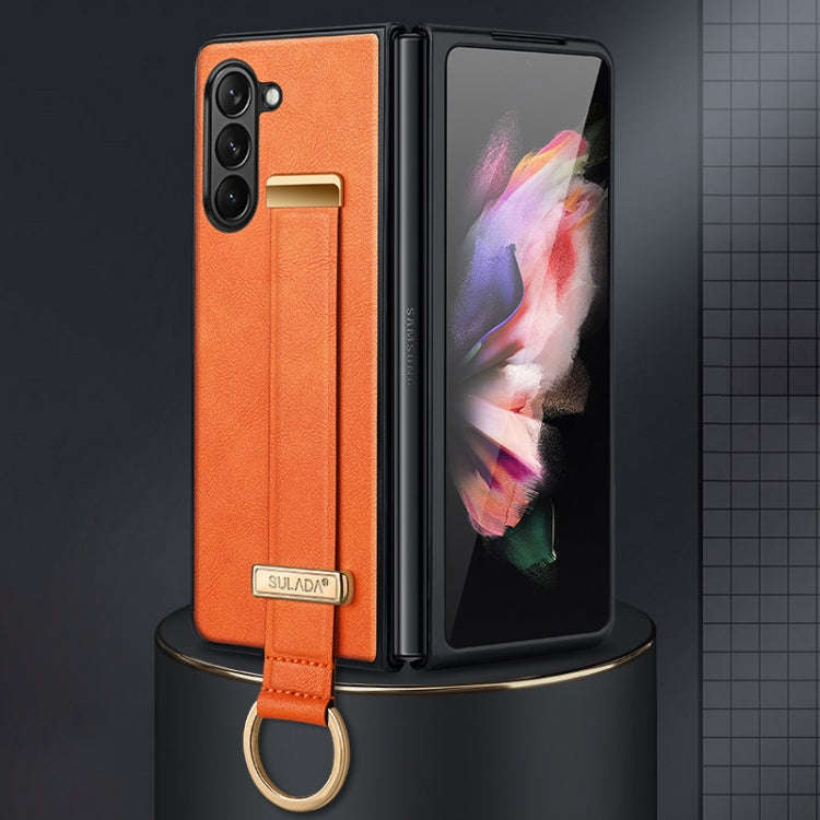 SULADA PC Hybrid Leather Texture Skin Feel Shockproof Phone Case, For Samsung Galaxy Z Flip7 FE /...