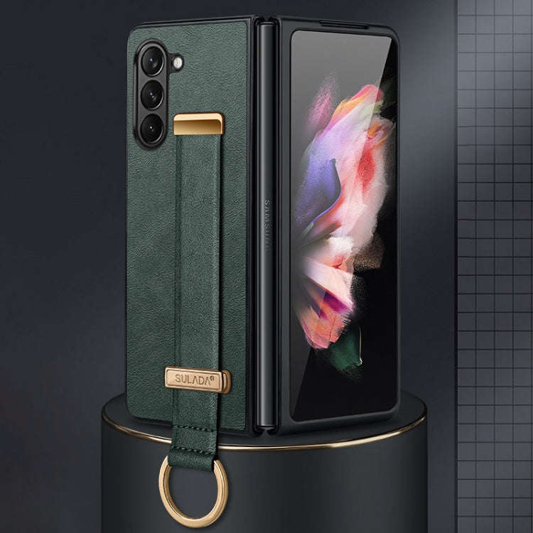 SULADA PC Hybrid Leather Texture Skin Feel Shockproof Phone Case, For Samsung Galaxy Z Flip7 FE /...
