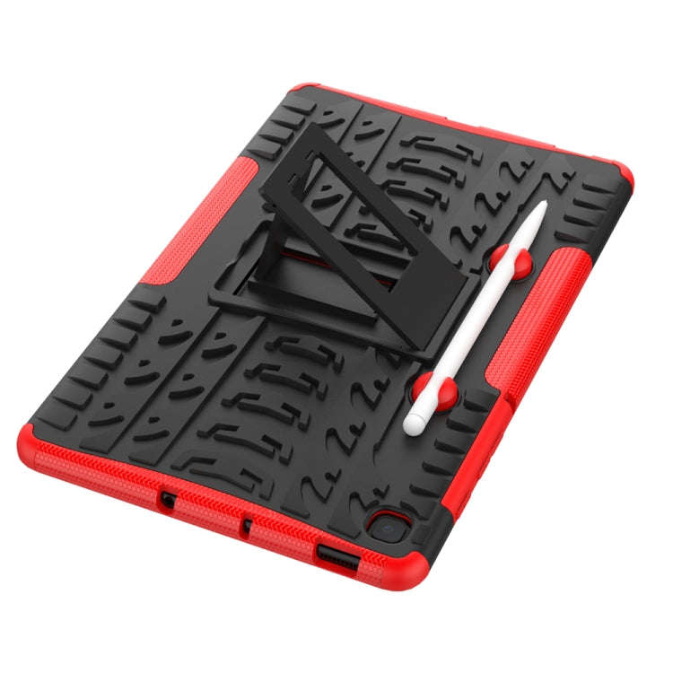 Tire Texture TPU+PC Shockproof Case  , with Holder & Pen Tray, For Samsung Galaxy S6 Lite