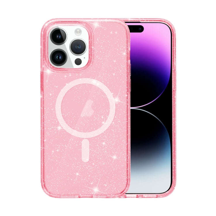 Terminator Style Glitter Powder MagSafe Magnetic Phone Case, For iPhone 17e / 16e, For iPhone 16 ...