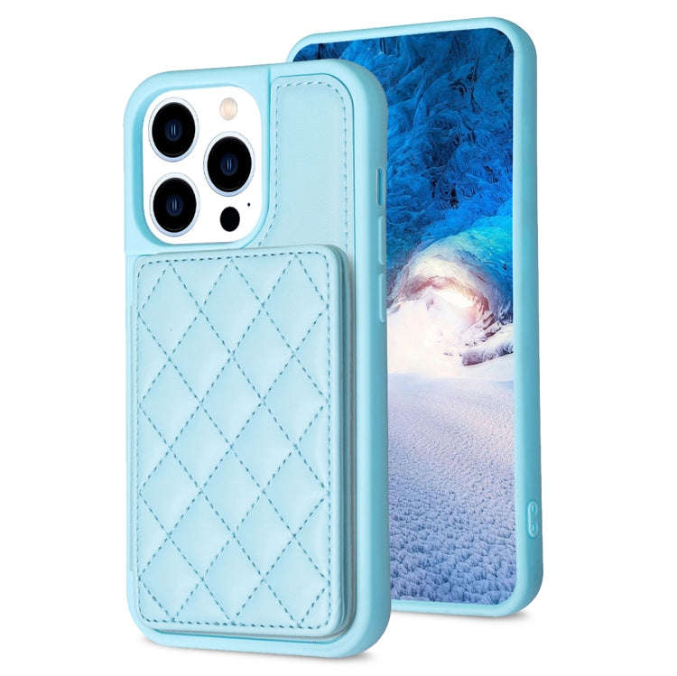 BF25 Square Plaid Card Bag Holder Phone Case, For iPhone 14 Pro Max, For iPhone 15, For iPhone SE...