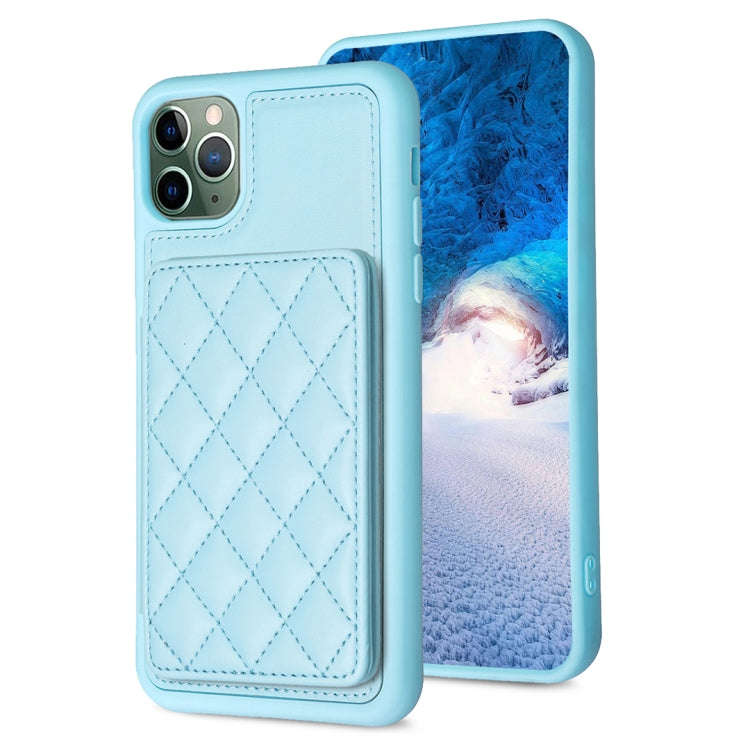 BF25 Square Plaid Card Bag Holder Phone Case, For iPhone 12 Pro Max, For iPhone 11 Pro Max, For i...